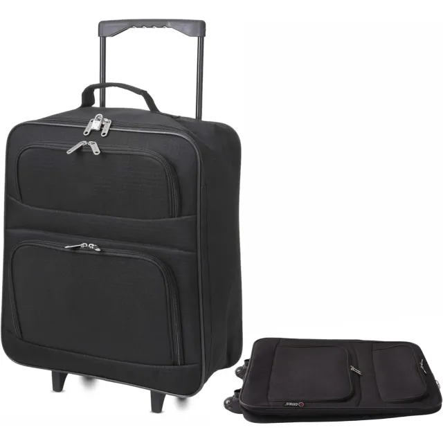 5 Cities trolley pieghevole 55x40x20 cm Nero 39 l