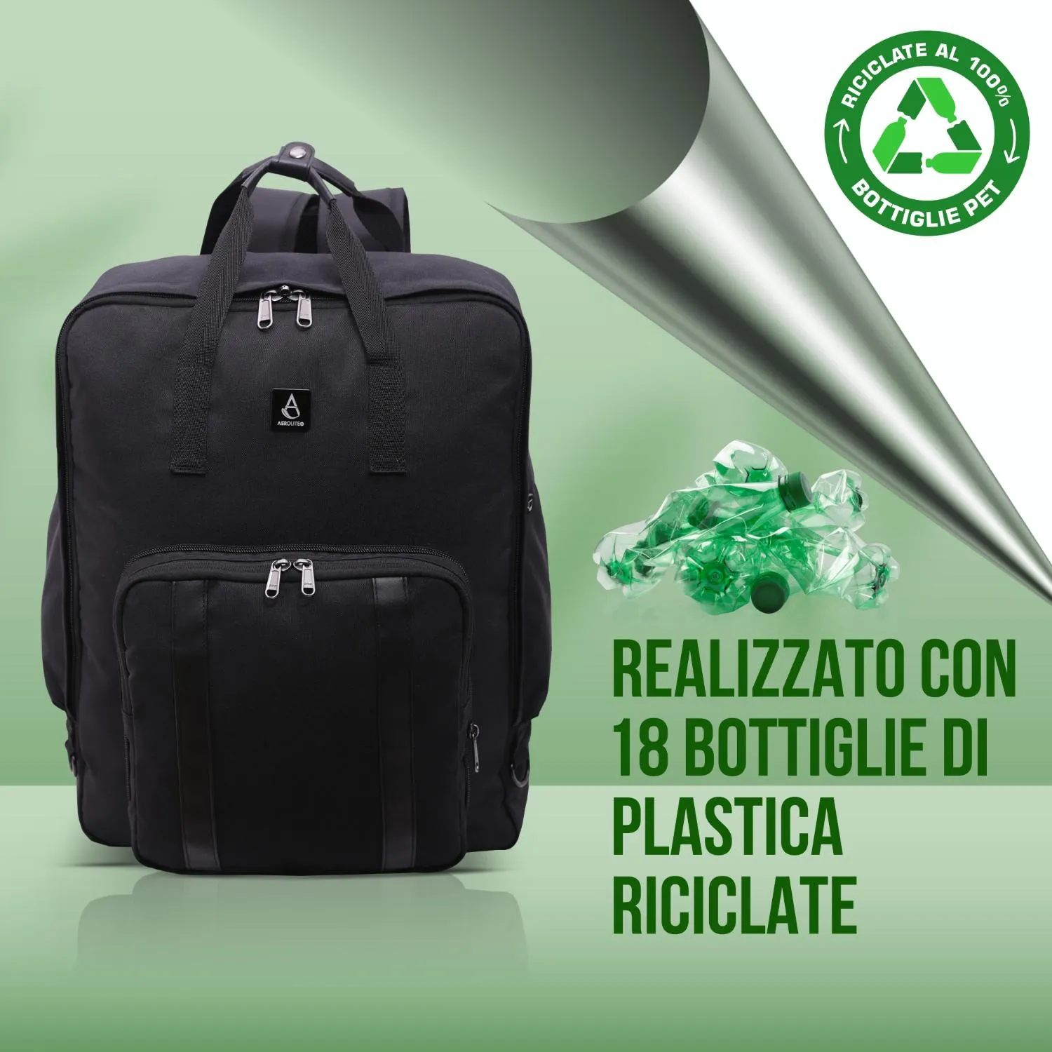 Aerolite 45x36x20cm Zaino Cabina 32,4L USB Easyjet