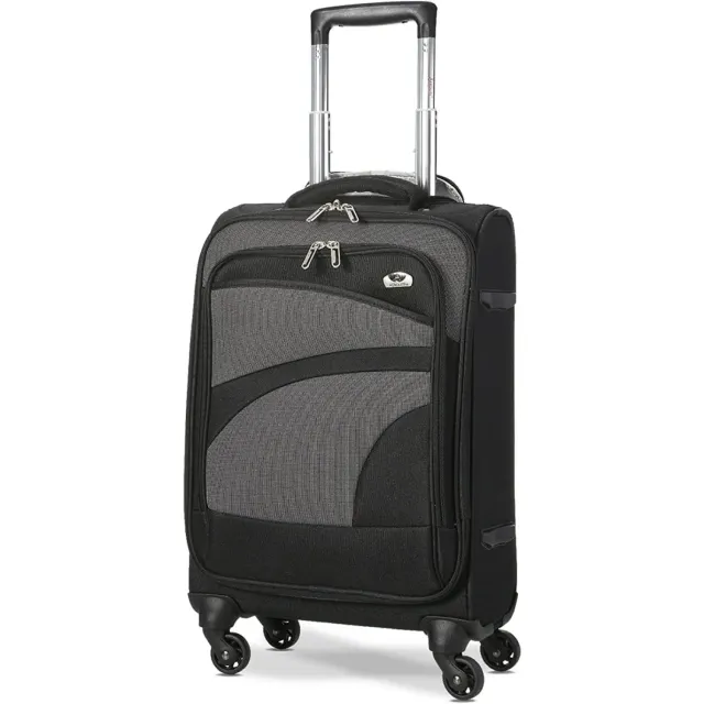 Aerolite trolley da cabina 55 cm nero/grigio