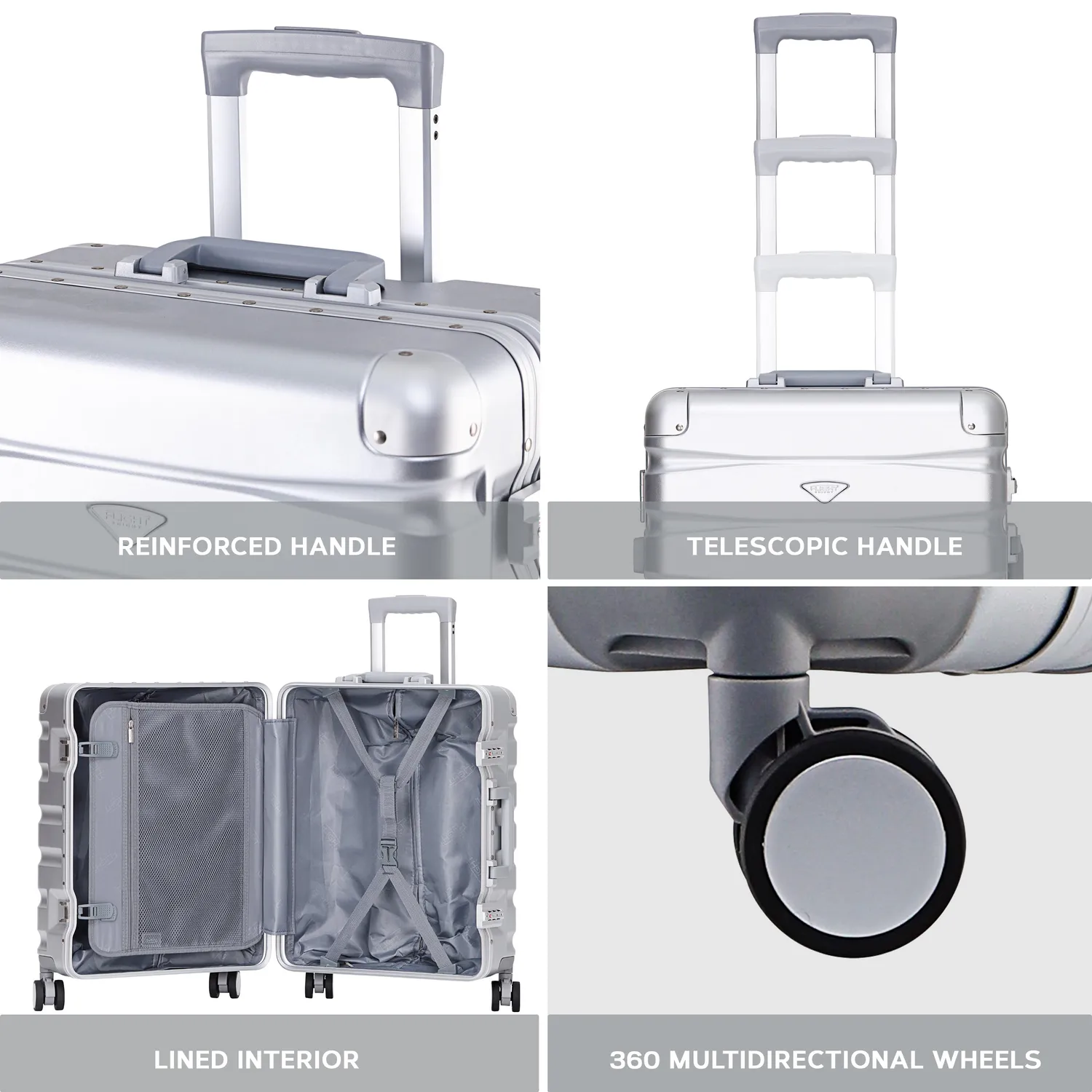 Flight Knight ALUMINIUM trolley cabina