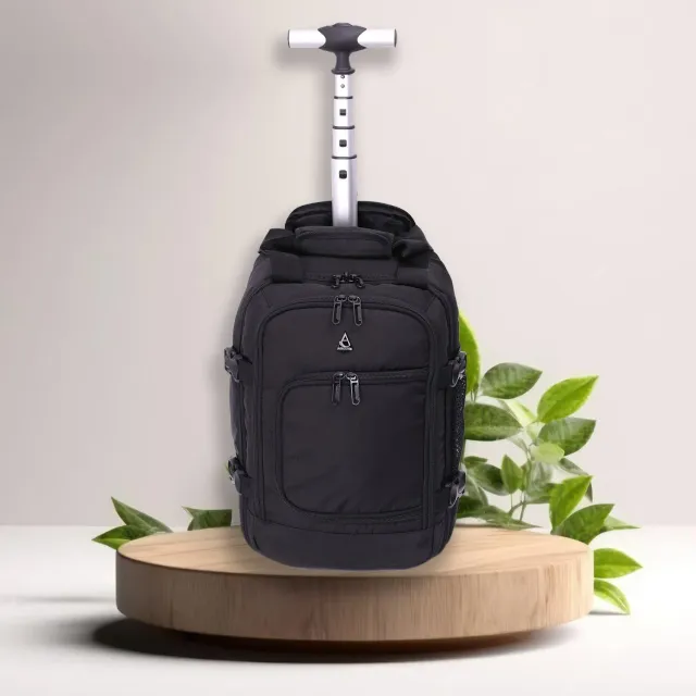 Aerolite zaino trolley 40x20x25 cm 2 ruote ecologico