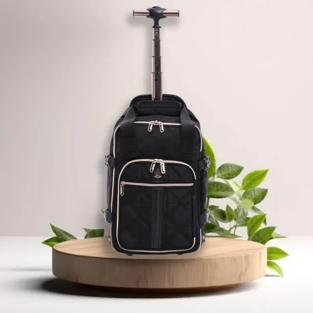 Aerolite 40x20x25 zaino trolley nero 20L Ryanair riciclato