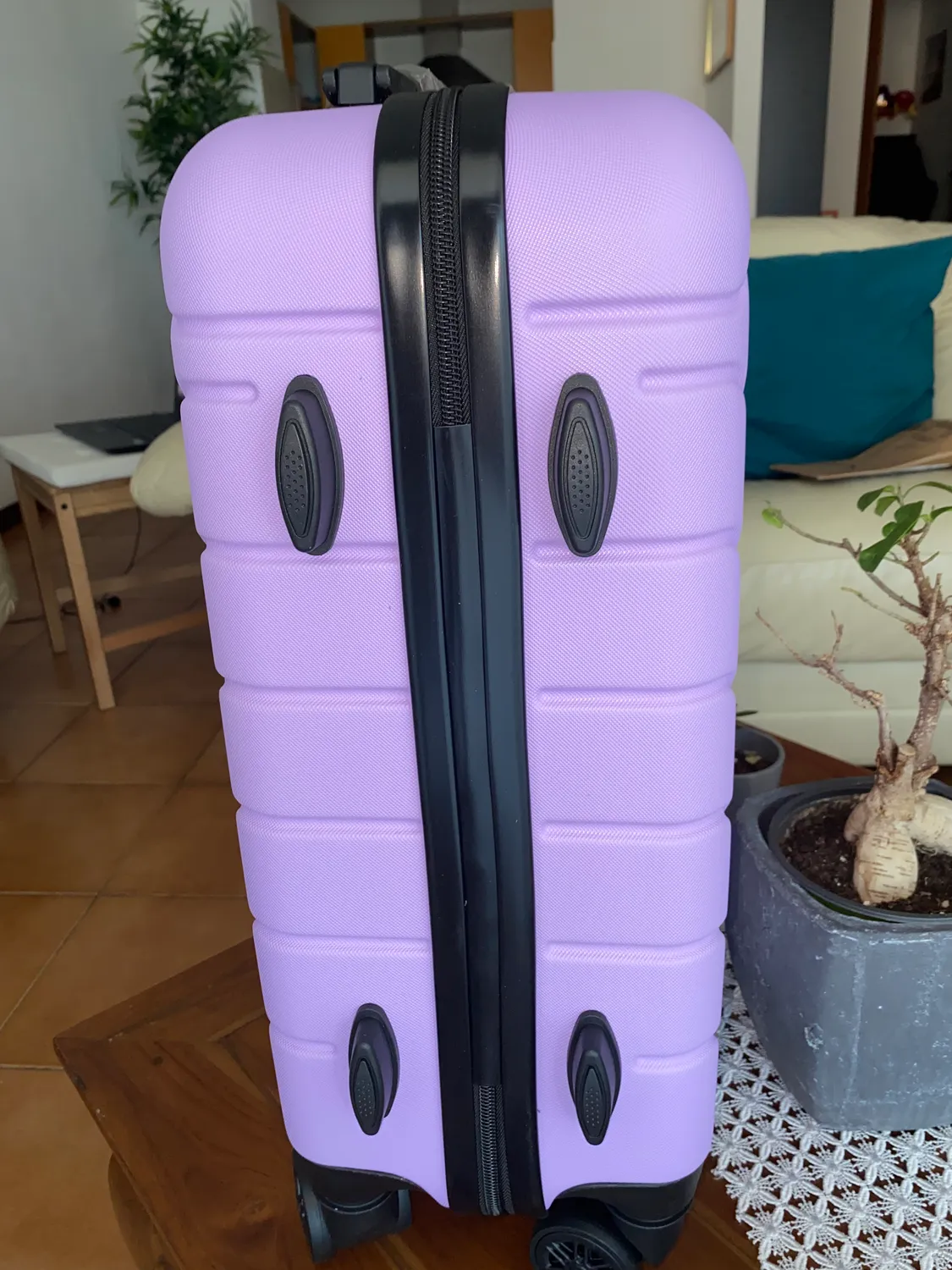 Cabin Go Enhance 5502 trolley rigido 55x37x20 lilla 8 ruote
