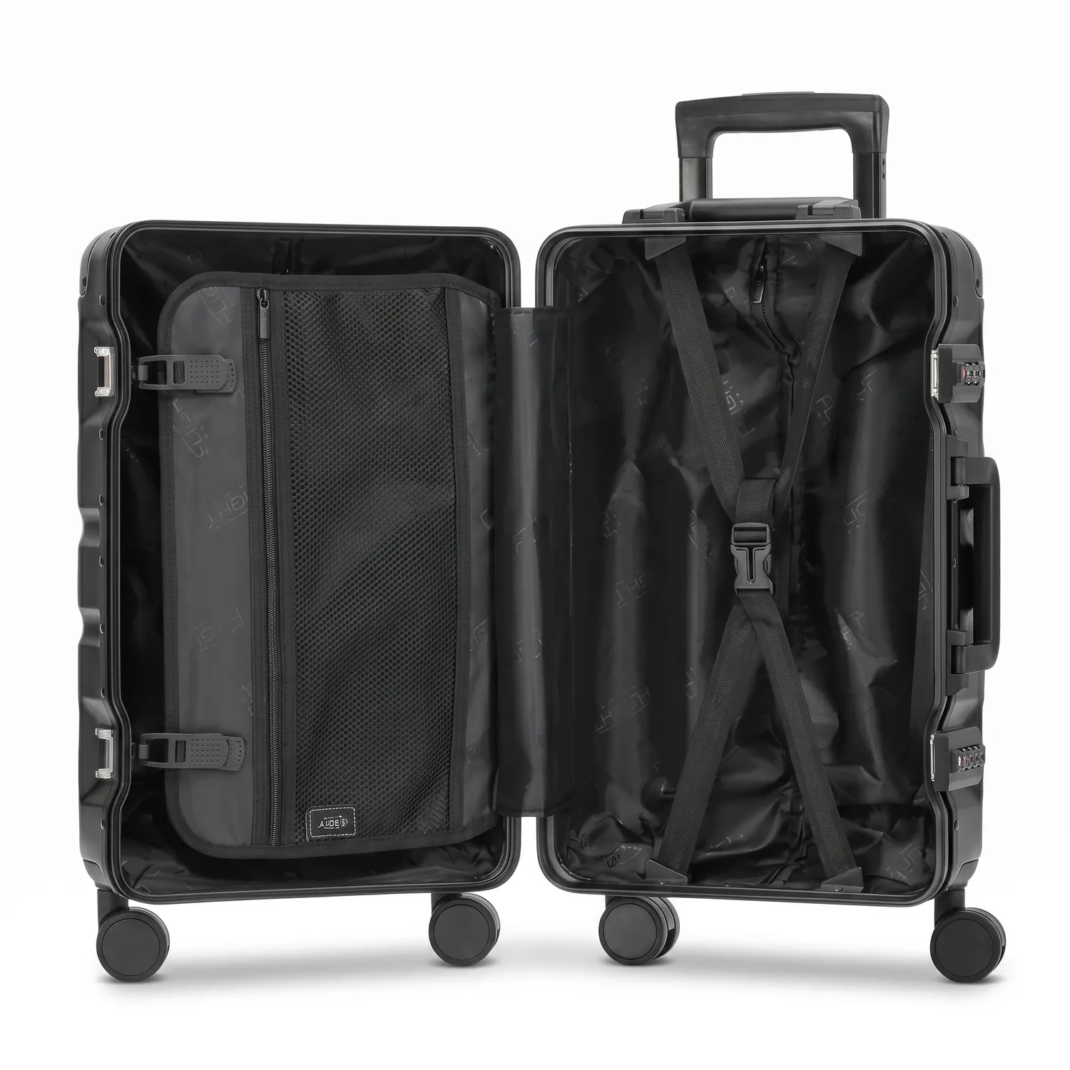 Flight Knight Aluminium Set 3 Valigie Rigide TSA Spinner