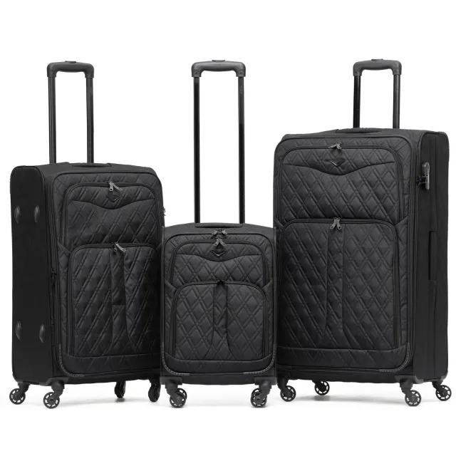 Flight Knight Quilted Set 3 Trolley Morbidi