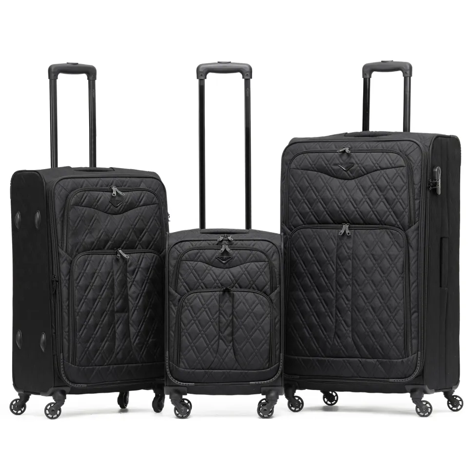 Flight Knight Quilted Set 3 Trolley Morbidi