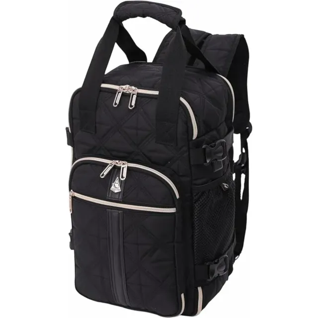 Aerolite 40x20x25 zaino nero 20L Ryanair trapuntato riciclato