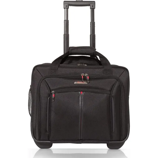 Aerolite Executive 15.6” trolley per laptop 32 L nero imbottito